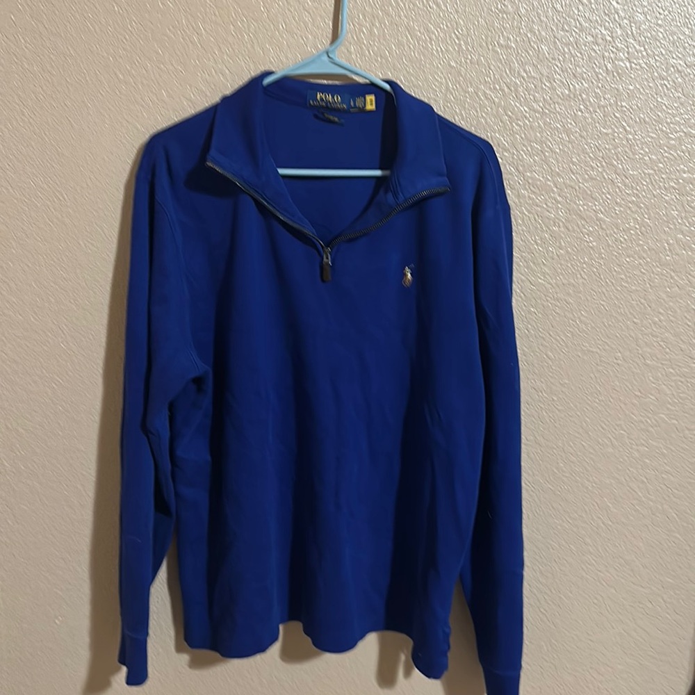 Ralph Lauren polo blue quarter zip large